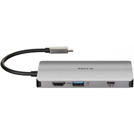 Docking USB Tipo-C D-Link DUB-M810/ 3xUSB/ 1xUSB Tipo-C/ 1xThunderbolt/ 1xHDMI/ 1xRJ45/ 1xLector tarjetas/ Gris