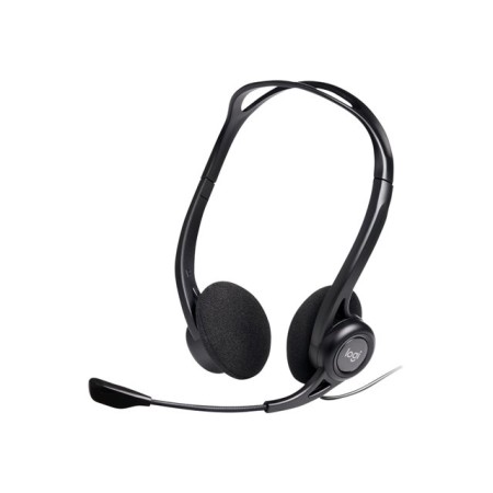 Auriculares Logitech Headset PC 960/ con Micrófono/ USB/ Negros