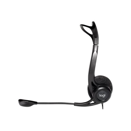 Auriculares Logitech Headset PC 960/ con Micrófono/ USB/ Negros