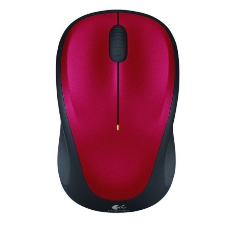 Mouse raton logitech m235 optico wireless inalambrico rojo