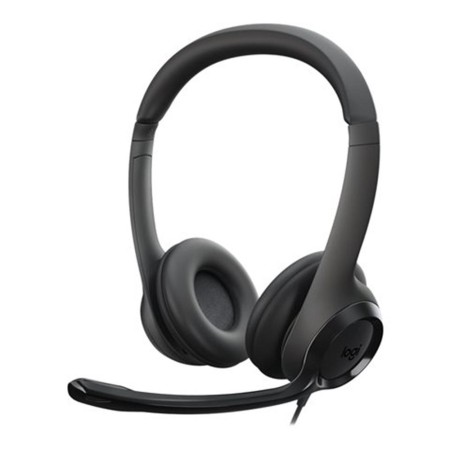 Logitech Auricular+Mic H390 USB Negro