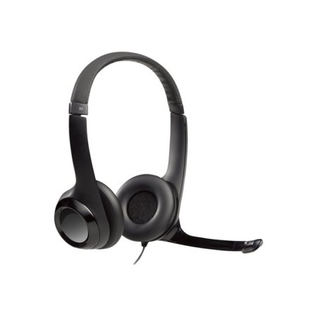 Logitech Auricular+Mic H390 USB Negro