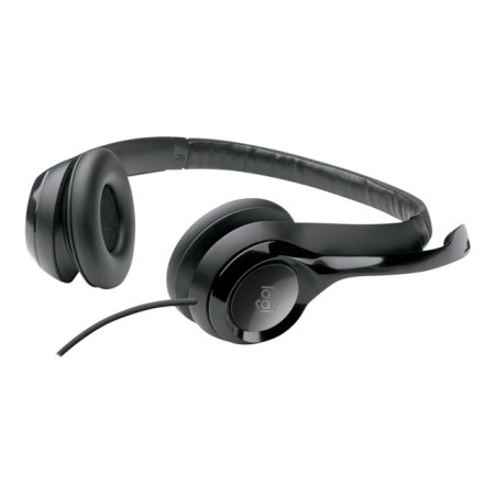 Logitech Auricular+Mic H390 USB Negro