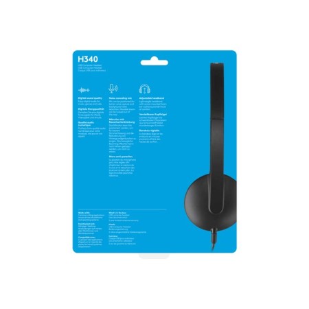 Auriculares Logitech H340/ con Micrófono/ USB/ Negros