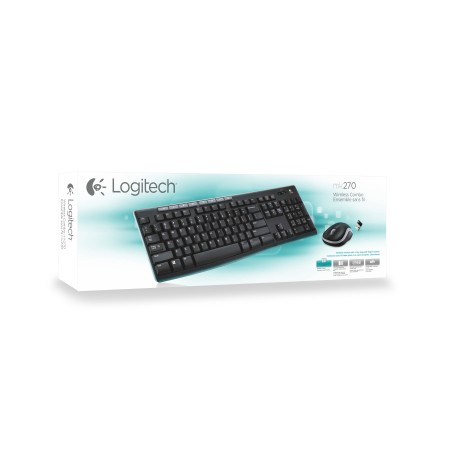 Teclado + mouse logitech mk270 inalambrico italiano
