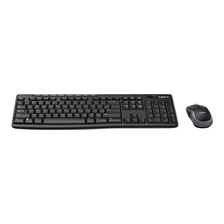 Teclado + mouse logitech mk270 optico wireless inalambrico usb 2.0 negro