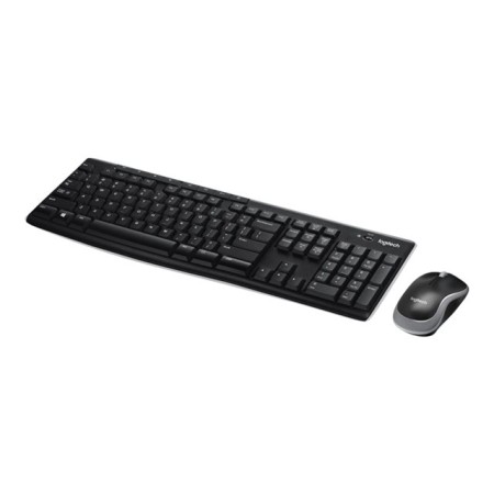 Teclado + mouse logitech mk270 optico wireless inalambrico usb 2.0 negro