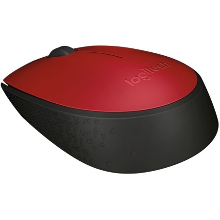 Logitech M171 Ratón Inalámbrico 1000 dpi Neg/Rojo