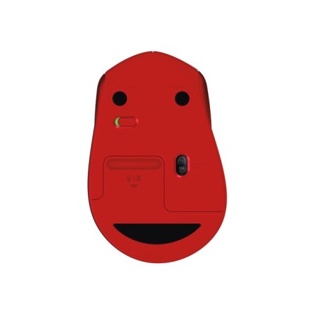 Mouse raton logitech m330 optico wireless inalambrico silent plus rojo