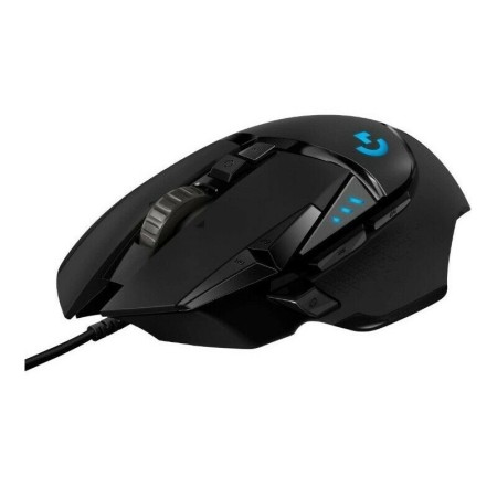 Ratón Gaming Logitech G502 Hero/ Hasta 25600 DPI/ Negro