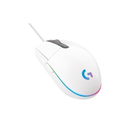 Mouse raton logitech g203 lightsync blanco gaming 8.000 dpi 6 botones
