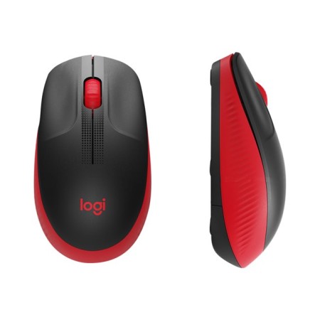 Ratón Inalámbrico Logitech M190/ Hasta 1000 DPI/ Rojo