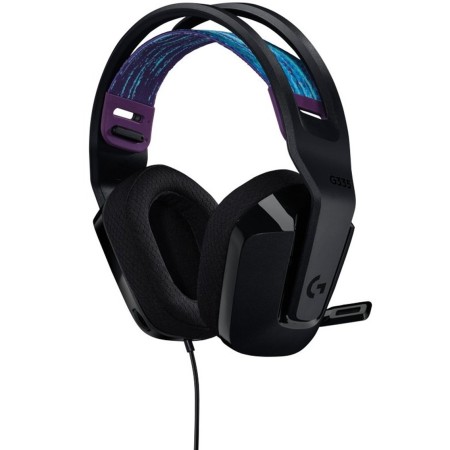 Auriculares Gaming con Micrófono Logitech G335/ Jack 3.5/ Negros