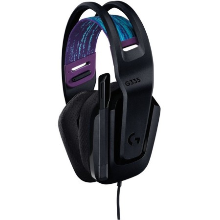 Auriculares Gaming con Micrófono Logitech G335/ Jack 3.5/ Negros