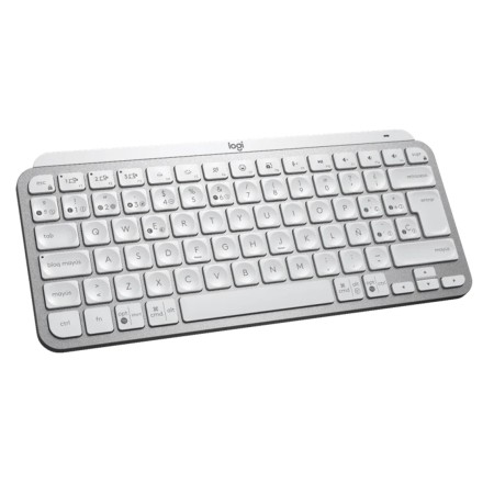 Teclado logitech mx keys gris palido wireless inalambrico español bateria