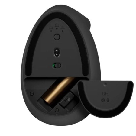 Ratón Vertical Inalámbrico Logitech Lift Vertical Ergonomic Mouse/ Hasta 4000 DPI/ Grafito