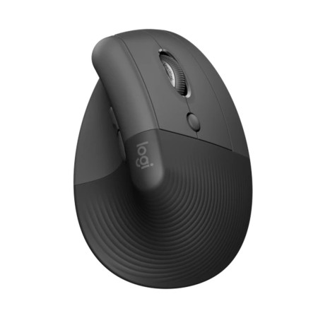 Ratón Vertical Inalámbrico Logitech Lift Vertical Ergonomic Mouse/ Hasta 4000 DPI/ Grafito