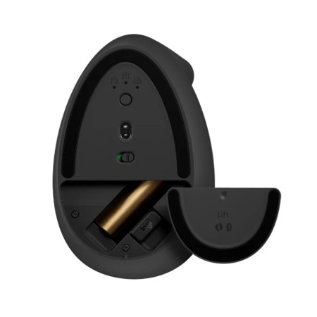 Ratón Vertical Inalámbrico Logitech Lift Vertical Ergonomic Mouse/ Hasta 4000 DPI/ Grafito