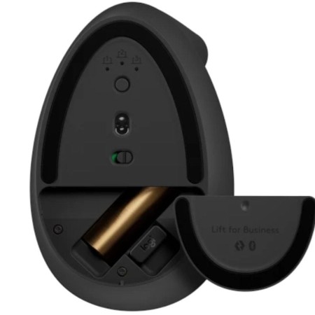 Ratón Vertical Inalámbrico Logitech Lift Vertical Ergonomic Mouse Business/ Hasta 4000 DPI/ Grafito