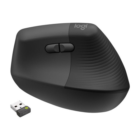 Ratón Vertical Inalámbrico Logitech Lift Vertical Ergonomic Mouse Business/ Hasta 4000 DPI/ Grafito