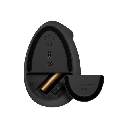 Ratón Vertical Inalámbrico Logitech Lift Vertical Ergonomic Mouse Business/ Hasta 4000 DPI/ Grafito