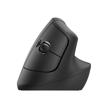 Mouse raton vertical logitech lift for business para zurdos 6 botones 4000 dpi wireless inalambrico grafito