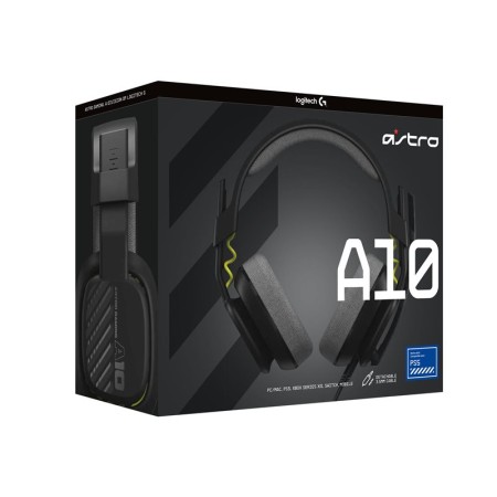 Auriculares con microfono logitech a10 astro gaming gen 2 jack 3.5mm negro