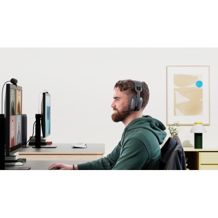 Webcam logitech brio 505 grafito full hd - usb tipo c