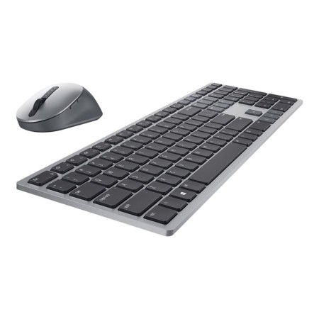 Kit teclado + mouse raton dell premier multi - device km7321w wireles inalambrico gris titanio