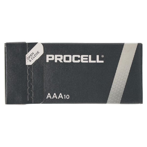 Pack de 10 Pilas AAA L03 Duracell PROCELL ID2400IPX10/ 1.5V/ Alcalinas