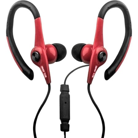 Auriculares Deportivos Elbe AU-107-MIC/ con Micrófono/ Jack 3.5/ Rojos y Negros