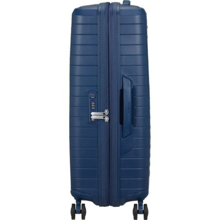 Maleta Mediana American Tourister FastForward Spinner Expansible 68cm/ 68x46x30cm/ 4 Ruedas/ Azul Marino