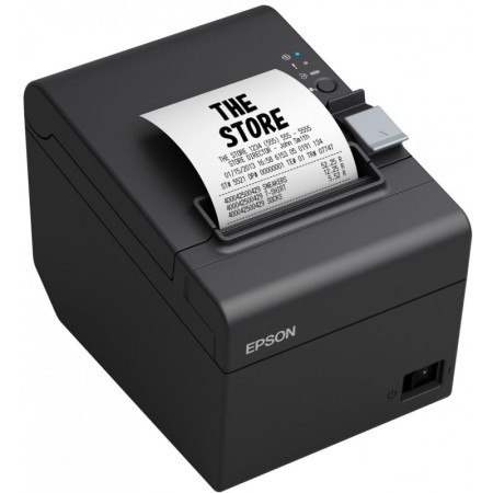 Impresora de Tickets Epson TM-T20III/ Térmica/ Ancho papel 80mm/ Ethernet/ Negra