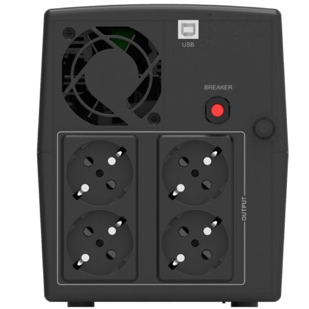 SAI Línea Interactiva Phasak SIRIUS 1500 VA Interactive/ 1500VA-900W/ 4 Salidas/ Formato Torre