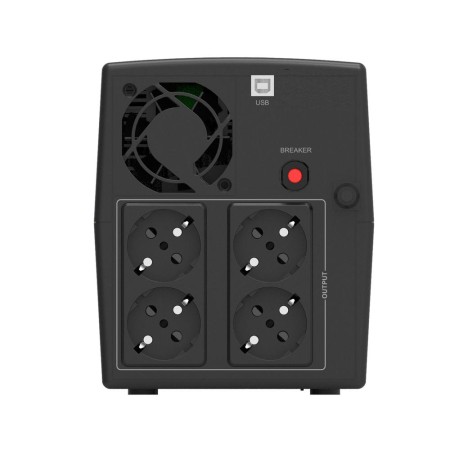 SAI Línea Interactiva Phasak SIRIUS 1500 VA Interactive/ 1500VA-900W/ 4 Salidas/ Formato Torre