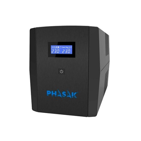 SAI Línea Interactiva Phasak SIRIUS 2200 VA Interactive/ 2200VA-1320W/ 4 Salidas/ Formato Torre