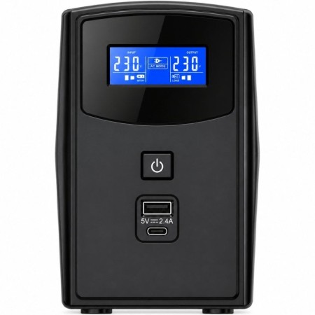 SAI Línea Interactiva Phasak SIRIUS 800 VA Interactive/ 800VA-480W/ 2 Salidas/ Formato Torre