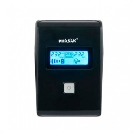 SAI Línea Interactiva Phasak 850 VA LCD Interactive/ 850VA/ 2 Salidas/ Formato Torre