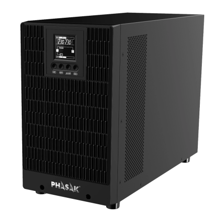 SAI Online Phasak 3000 VA Online LCD/ 3000VA-3000W/ 4 Salidas/ Formato Torre