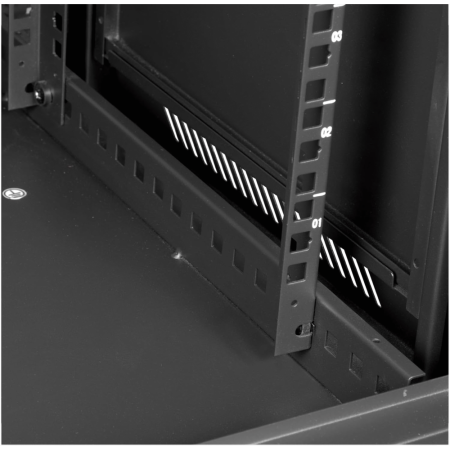 Armario rack de suelo 19 pulgadas phasak pro 27u negro 600x1000 montado pho 6127