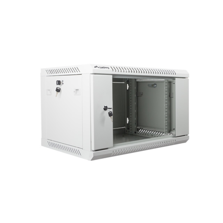 Armario lanberg 19 pulgadas 6u - 600x450 gris