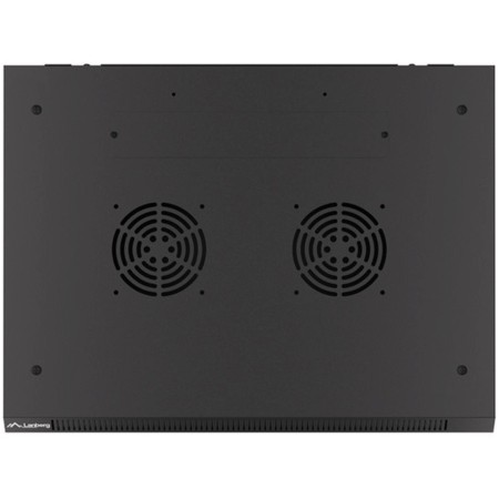 Armario lanberg 19 pulgadas 9u 600x450x507 flat pack puerta cristal negro