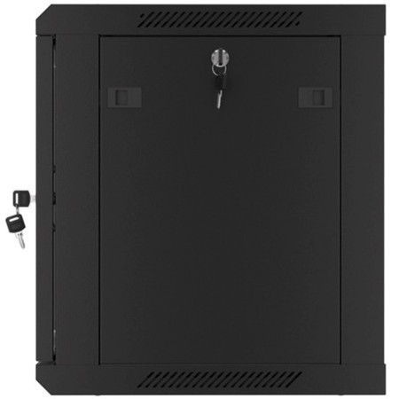 Armario lanberg 19 pulgadas 9u 600x450x507 flat pack puerta cristal negro