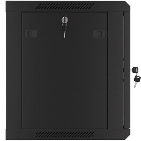 Armario lanberg 19 pulgadas 9u 600x450x507 flat pack puerta cristal negro