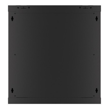 Armario lanberg mural rack 19 pulgadas 12u - 600x600 auto ensamblado negro puerta de cristal