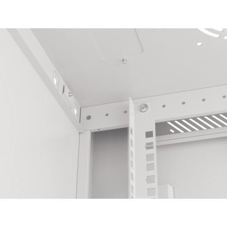 Armario lanberg mural rack 19 pulgadas 22u - 600x450 flat pack v2 gris