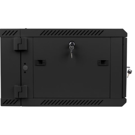 Armario lanberg mural doble seccion rack 19 pulgadas 6u - 600x600 negro