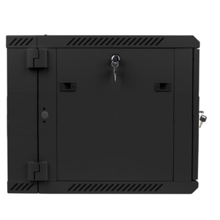 Armario lanberg mural doble seccion rack 19 pulgadas 9u - 600x600 negro