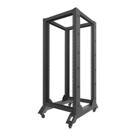 Armario lanberg abierto rack 19 pulgadas 27u - 600x800 negro