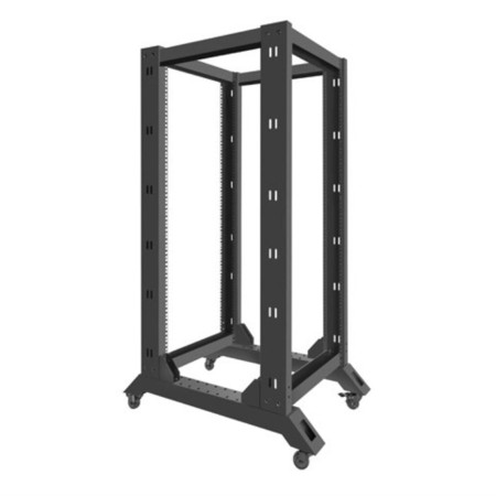 Armario lanberg abierto rack 19 pulgadas 27u - 600x800 negro